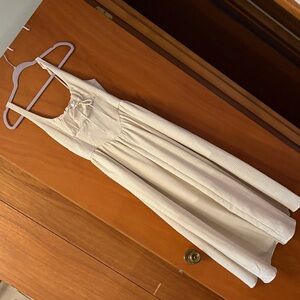 Elegant Cream Maxi Dress